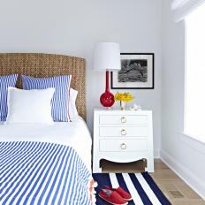 Guest Room in Red, White and Blue