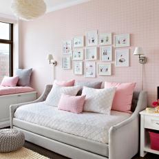 Pink Accents in Neutral Color Palette Bedroom