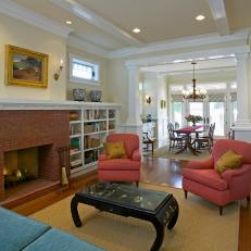 Classic Living Room With Craftsman Style