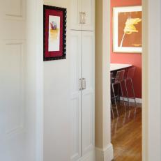 Built-In Cabinets Create Storage Solution in Hallway