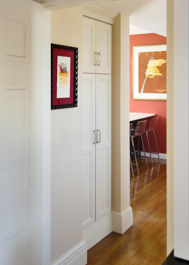 Built-In Cabinets Create Storage Solution in Hallway | HGTV