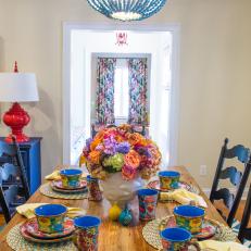 Bright and Bold Farmhouse Dining Room