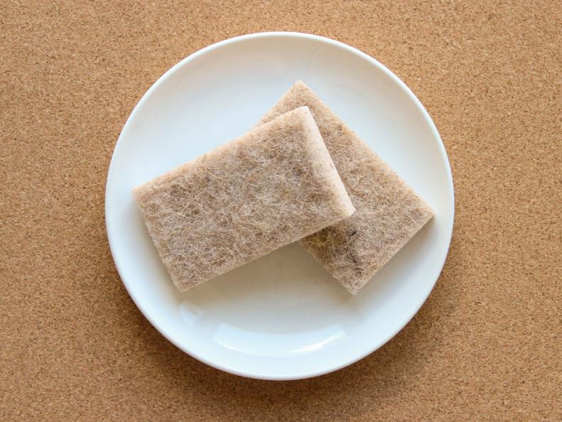 two sponges on a plate