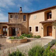French Provencal Home has Curb Appeal