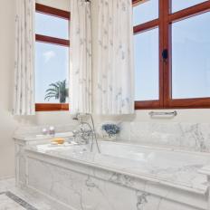 Relaxing Soaking Tub in Sophisticated Master Bathroom