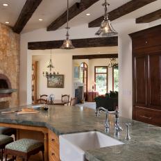 Rustic, French Country Kitchen is Welcoming