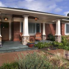 Welcoming Porch on Craftsman-Style House