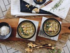 Showcase seasonal vegetables and herbs from the garden with fresh thyme and lemon zest that bring this soup to life.