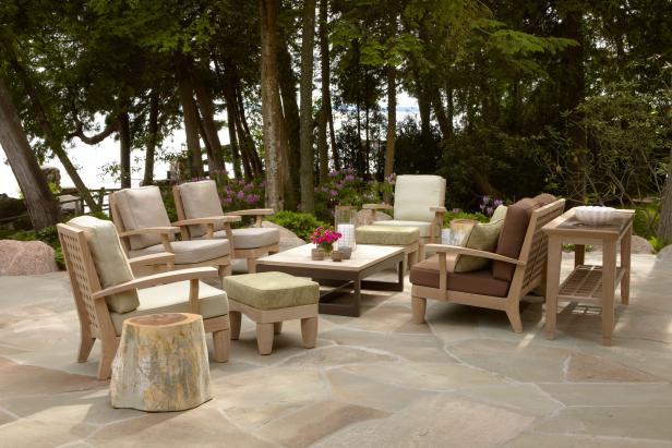 Classic And Rustic Outdoor Seating Area Classic And Rustic Outdoor Seating Area