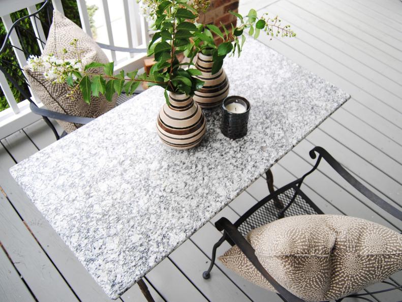 Layered Earthtone Dining Area with Stone Table