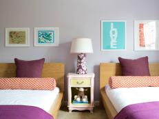 Contemporary Purple Bedroom