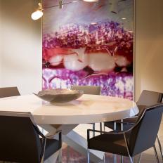 Modern Dining Room With Photograph
