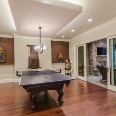 Game Room With Ping Pong Table