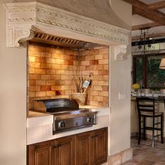 French Country Estate With Indoor Grill