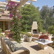 Tuscan-Inspired Outdoor Living Space