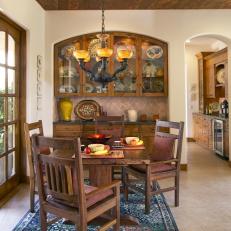Tuscan Dining Room has Old World Charm