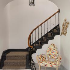 White Entry with Multi-Color Chair