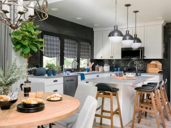 Cabinet Configuration and Open Layout Make Kitchen Seem Larger