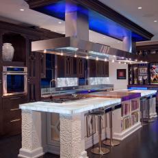 Contemporary Kitchen Lights Up