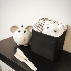 Black and White Details in Unique Boy's Nursery 