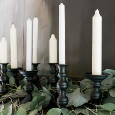 1 Holiday Mantel, 3 Ways - Abundance of Candles