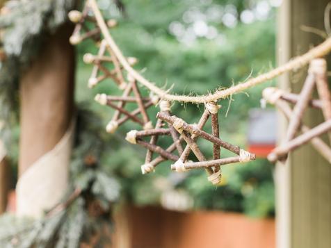 How to Make a Holiday Star Garland Out of Twigs