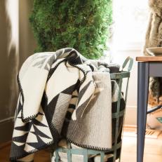 11 Ways to Get Your Mudroom Holiday Ready - Wire Baskets