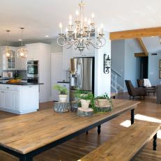 Open Living, Kitchen and Dining Floor Plan