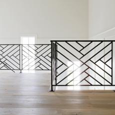 Custom Iron Railing in Hall