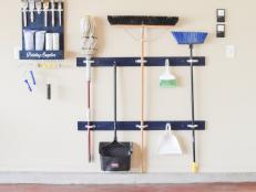 DIY Garage Broom Holder