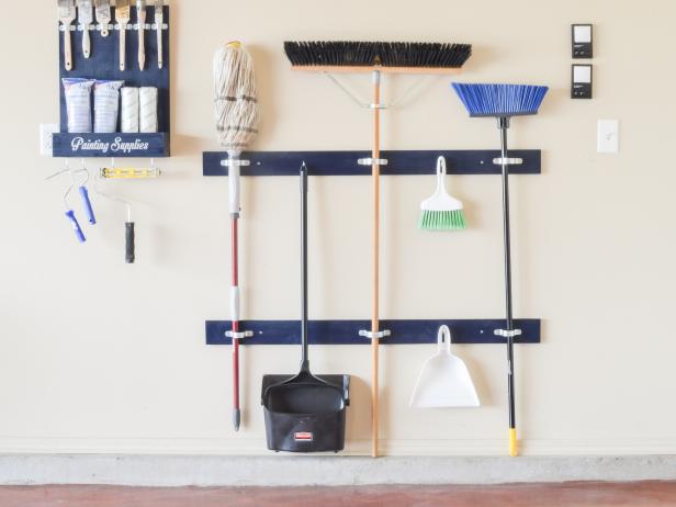 55 Easy Garage Storage Ideas, Garage Organizer For Shovels And Rakes