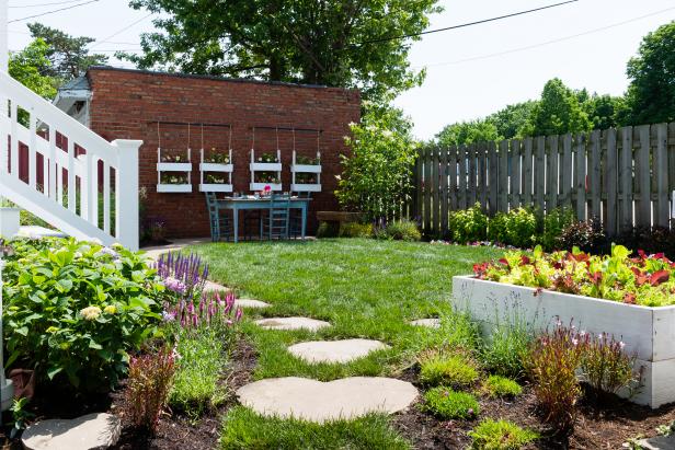 how to make a big yard smaller