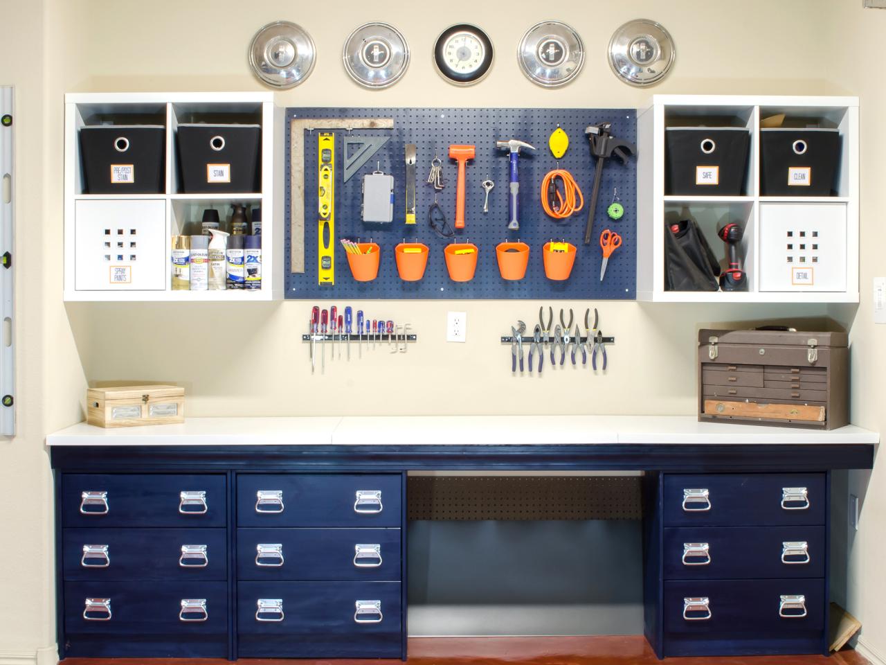 interesting spacious garage cabinet plan idea