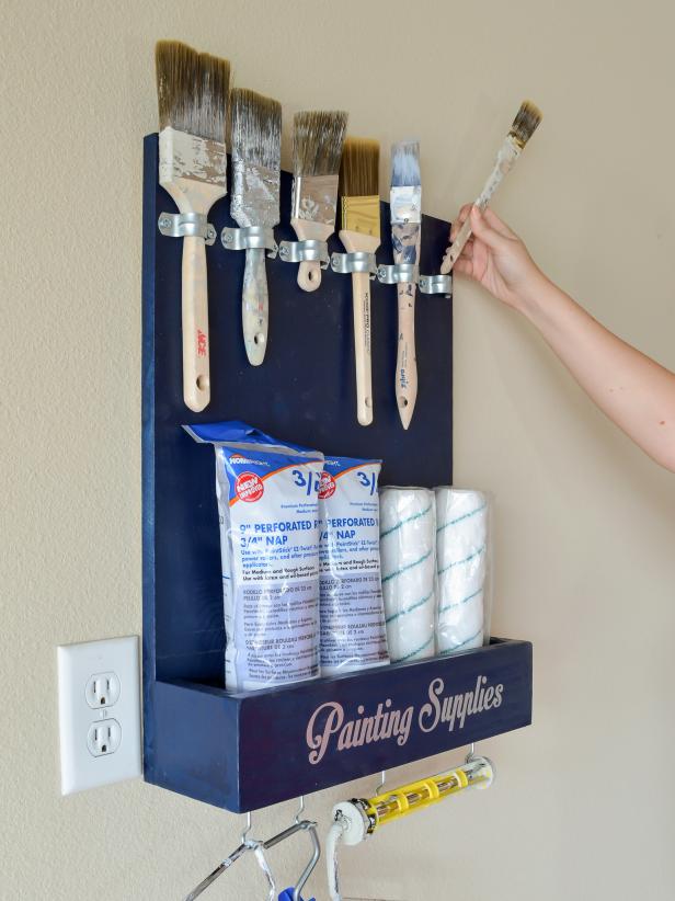 Paint Supply Shelf