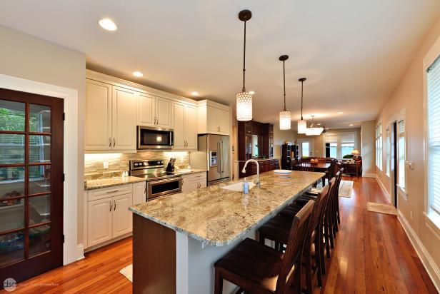 Open Floor Plan Kitchen With Long Island HGTV