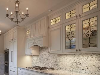Classic Kitchen with Lighted Cabinets
