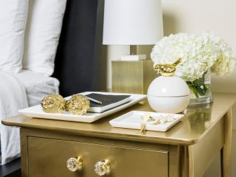 Create a Gold Side Table