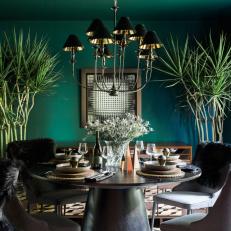 Creating a Wintry Luxe Holiday Dining Space