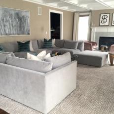 Contemporary, Gray Living Room is Fresh, Welcoming
