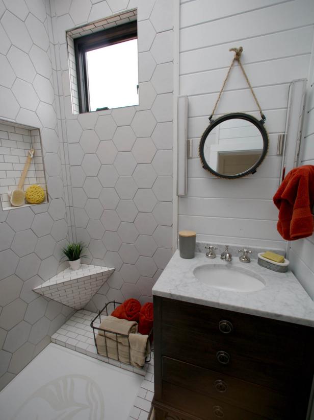 8 tiny house bathrooms packed with style | hgtv's decorating