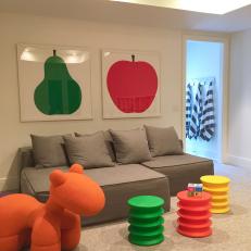 Playroom with Bold Primary Colors