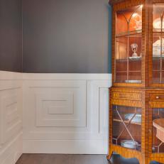 Wainscoting in Gray Dining Room