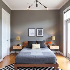 Gray Paint in Master Bedroom Creates Soothing, Masculine Oasis