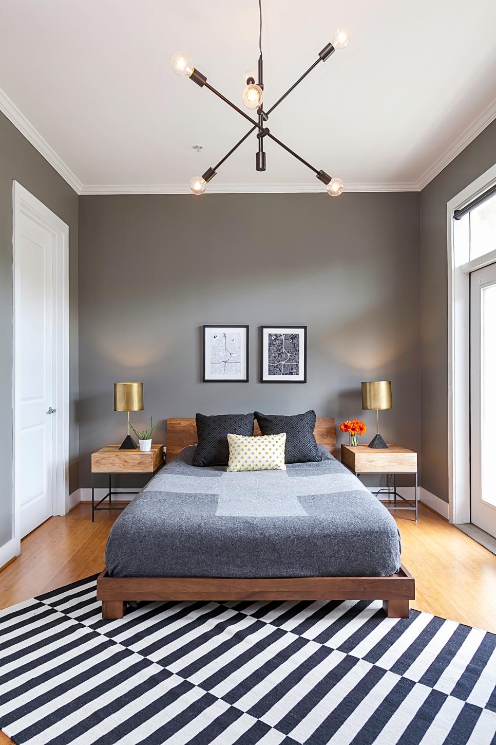 Gray Paint in Master Bedroom Creates Soothing, Masculine