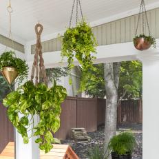 Porch With Hanging Plants