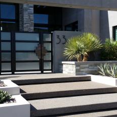 Concrete Steps to Home's Front Entry