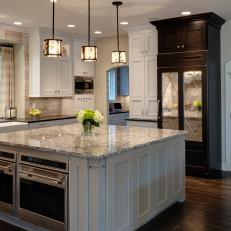 Neutral Transitional Chef Kitchen With Two Ovens