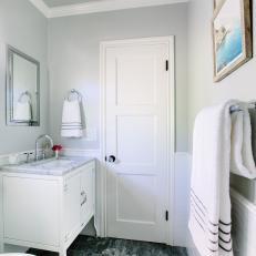 Gray Single Vanity Bathroom