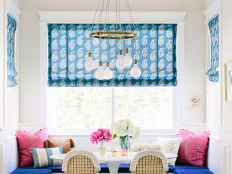 Pink and Blue Breakfast Nook