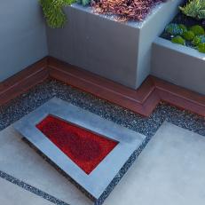 Planters Provide Shade on Modern Patio